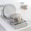 Brabantia Brabantia Compact Dish Drying Rack with Draining Tray, Light Grey 3