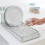 Brabantia Brabantia Compact Dish Drying Rack with Draining Tray, Light Grey 2