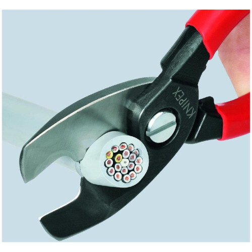 Knipex Knipex 95 12 200 Cable Shears Twin Cutting Edge Multi-Component Grip 200mm (8in) 2