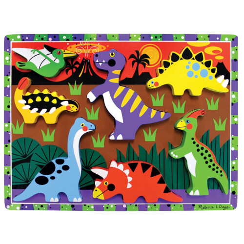 Melissa & Doug Melissa & Doug Dinosaur Wooden Chunky Puzzle (7 pcs) 2