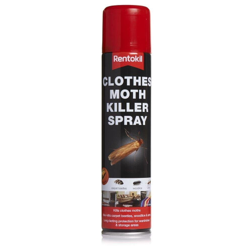 Rentokil Rentokil Clothes Moth Killer Spray, Black, 5.2x5.2x23.6 cm 2