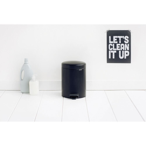 Brabantia Tretmülleimer - BRABANTIA - NewIcon - 5L - Matt schwarz 1