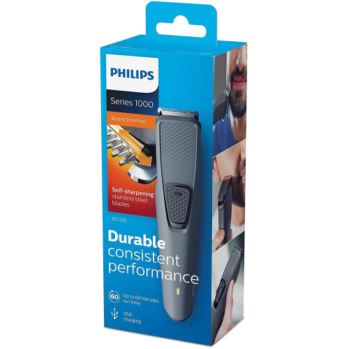 Philips Philips Beard & Stubble Trimmer Series 1000 with USB charging BT1216/15 1