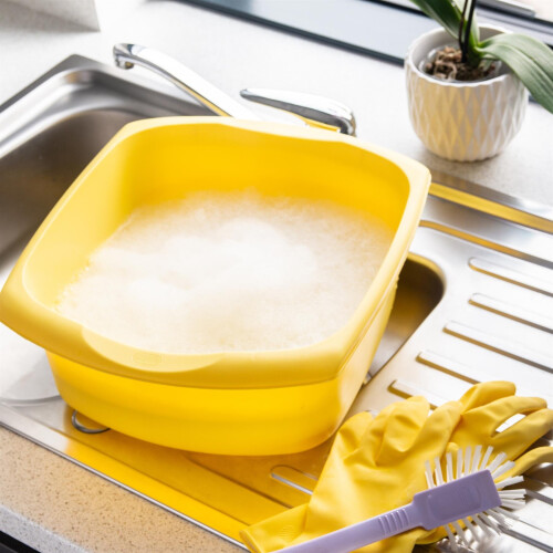 Addis Addis 9.5 Litre Large Rectangular Bowl, Yellow 2