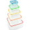 Lock & Lock Coloured Square 5 Piece Nesting Set 2