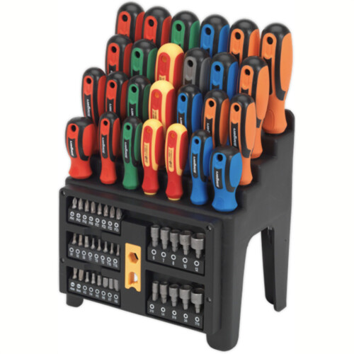 Sealey Screwdriver, Bit & Nut Driver Set 61pc 2