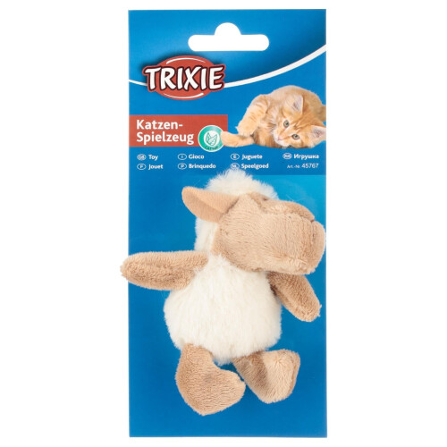 Trixie Pelúcia - Ovelhas com Catnip - Teddy 10 Polegadas - Preto - Pequeno - Interior 1