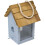 Gardman Gardman A04334 Beach Hut Seed Feeder - Green/blue 2