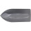 Elliott 1-Piece Iron Shaped Scrubbing Brush with Handle, Grey 2