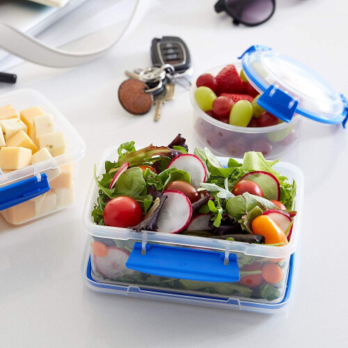 Sistema Sistema KLIP IT Food Storage Container Clear with Blue Clips 5 L 2
