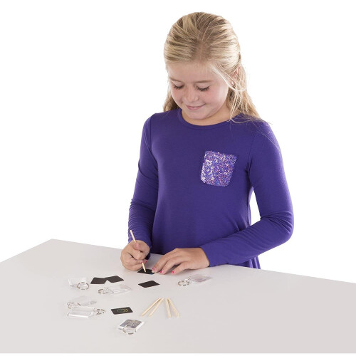 Melissa & Doug Melissa & Doug Scratch Art Key Chain Party Pack Activity Kit - 6 Key Chains 2