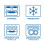 Sistema Sistema KLIP IT Food Storage Container Clear with Blue Clips 5 L 4