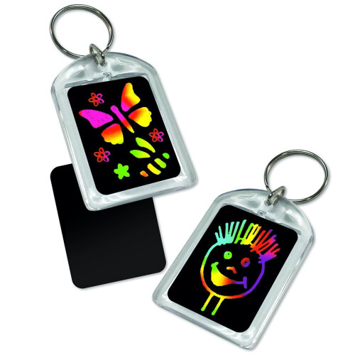 Melissa & Doug Melissa & Doug Scratch Art Key Chain Party Pack Activity Kit - 6 Key Chains 1