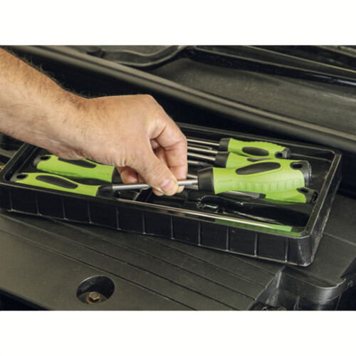 Sealey Screwdriver Set 8pc Hi-Vis Green 1
