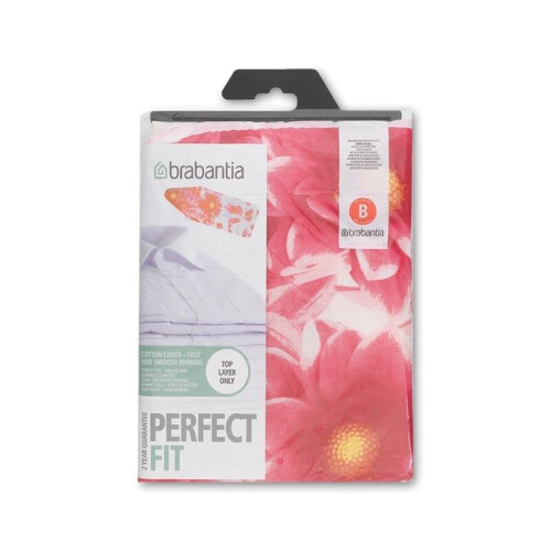 Brabantia Ironing Board Cover Size B Colour 124cm x 38 cm Pink