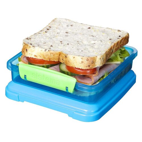 Sistema Sistema Lunch Sandwich Box, 450 ml - Assorted Colours 1