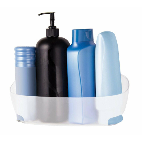 3M Command BATH11-ES Shower Caddy with Water Resistant Strips - Frosted 1