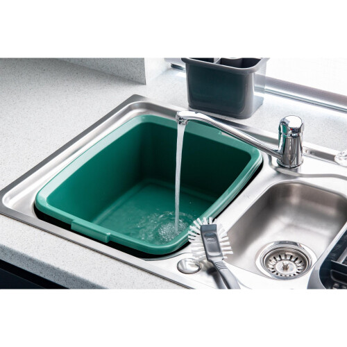 Addis Washing Up Bowl Utility Butler Belfast Sinks, Sage Green, 33 x 42 x 17 cm on OnBuy