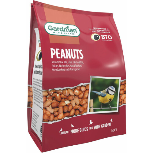 Peckish Gardman Peanuts For Wild Birds 1kg Bag 1