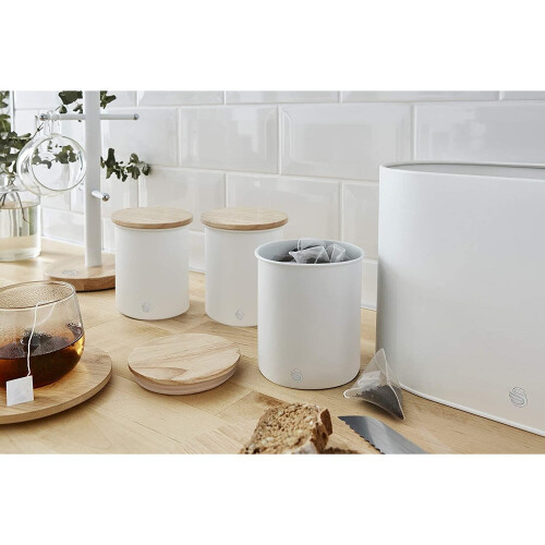 Swan (White) Swan Nordic Set of 3 Storage Canisters 2