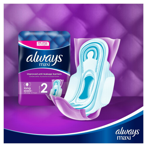 Always Always Maxi Size 2 Long 12 Pads 2