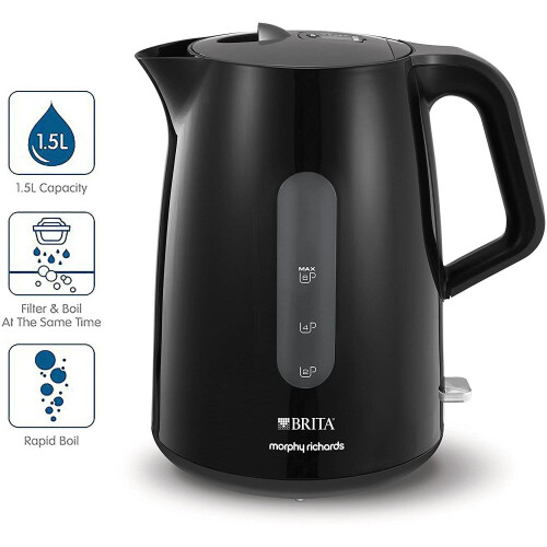 Morphy Richards Morphy Richards 120009 Brita Filter Electric Jug Kettle, 3000 W, Black 1