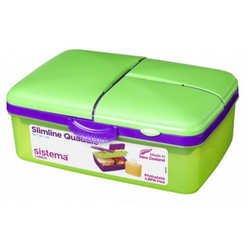 Sistema Sistema Lunch Slimline Quaddie 1.5L - Assorted Colors 1
