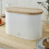 Swan (White) Swan Nordic Oval Bread Bin with Cutting Board Lid 4