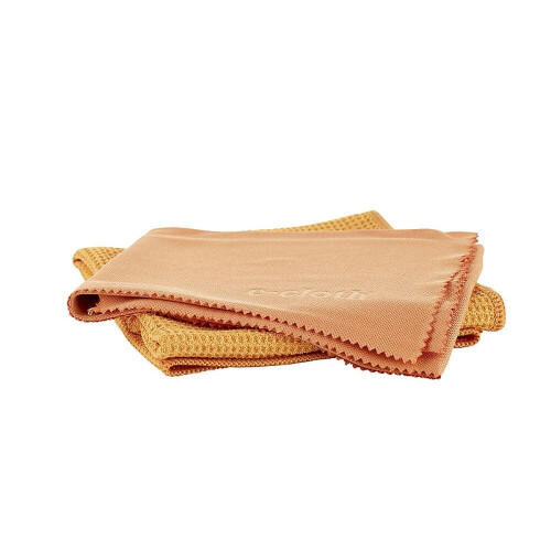eCloth Glass Window Pack 2 Microfibre Cleaning & Polishing Cloths, No