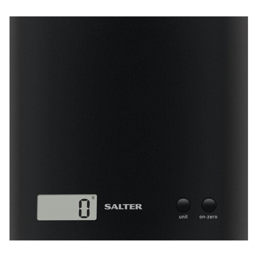 Salter Salter Arc Electronic Digital Kitchen Scales Black 1066 Slim Design Easy Clean 1