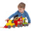 Golden Bear Bing's Lights and Sounds Train with Mini Playset With 2 Carriages And Front Lights For Ages 3+ 6