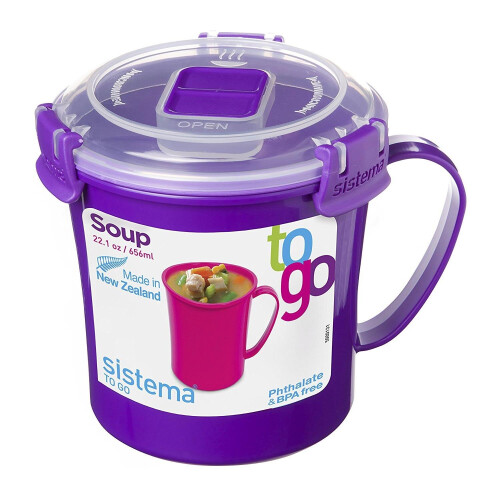 Sistema Sistema To Go Microwave Soup Mug - 656 ml, Assorted Colours 2