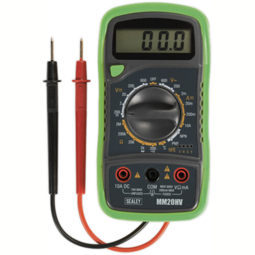 Sealey Digital Multimeter 8-Function with Thermocouple Hi-Vis 2