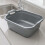 Addis Addis Large Rectangular 10 Litre Washing Up Bowl with Handles, Metallic Silver, 39 x 32 x 14 cm 4