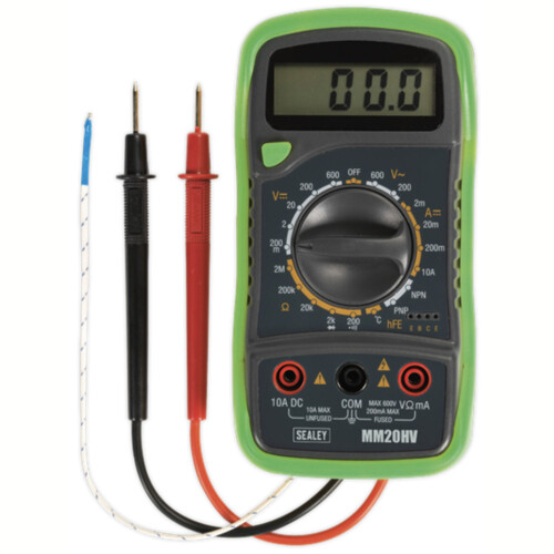Sealey Digital Multimeter 8-Function with Thermocouple Hi-Vis 1