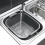 Addis Addis Large Rectangular 10 Litre Washing Up Bowl with Handles, Metallic Silver, 39 x 32 x 14 cm 2