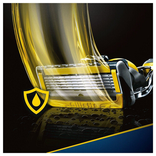 Gillette 4 x Ανδρικές ανταλλακτικές λεπίδες ξυραφιού Gillette Fusion ProShield &amp; Trimmer ακριβείας 1