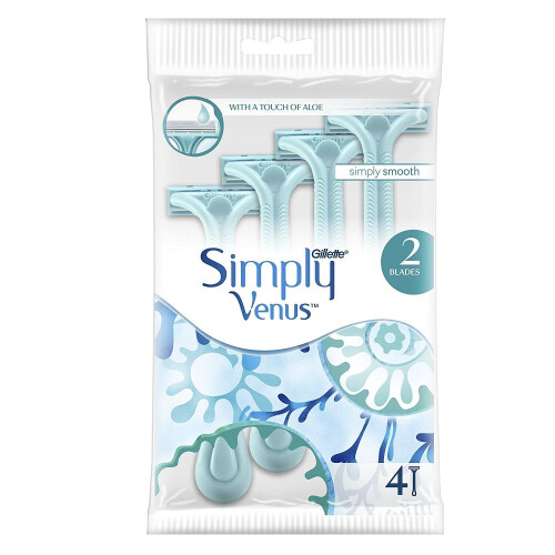 Gillette Gillette Simply Venus 2 Razor Disposable x4 Razors 1