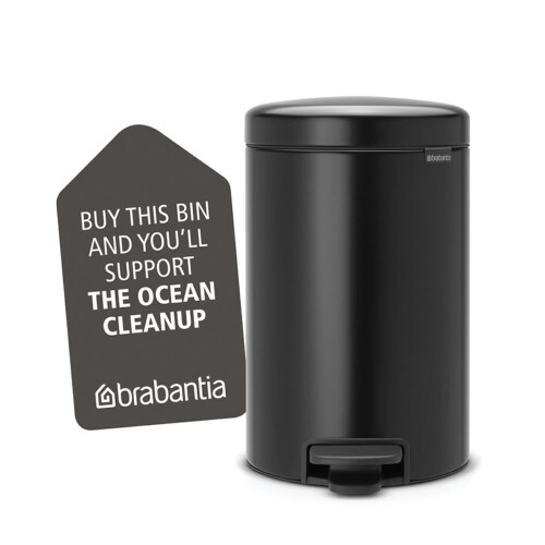 Brabantia BRABANTIA Treteimer NewIcon - 12L - Schwarz matt 2