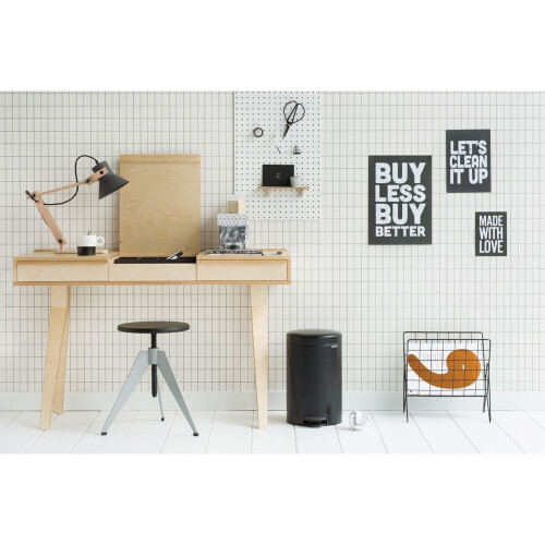 Brabantia BRABANTIA Treteimer NewIcon - 12L - Schwarz matt 1
