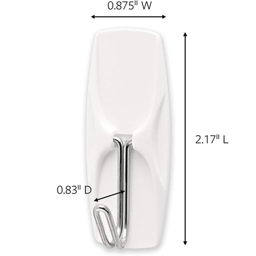 3M 3M Company 17065-VPES White Medium Toggle Hook, 7 Count 1