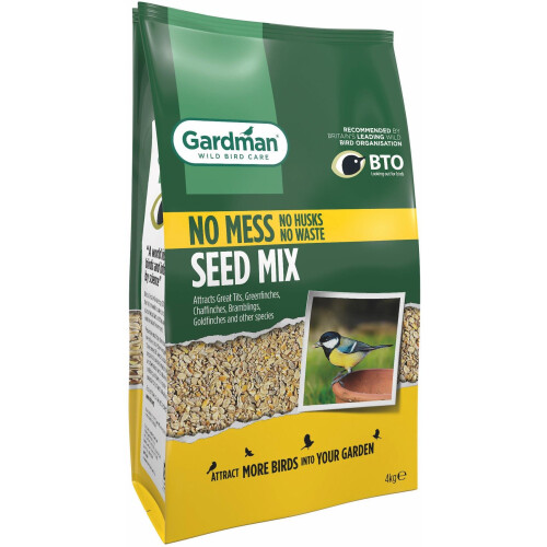 Gardman Gardman No Mess Seed Mix for Wild Birds - 4kg 1