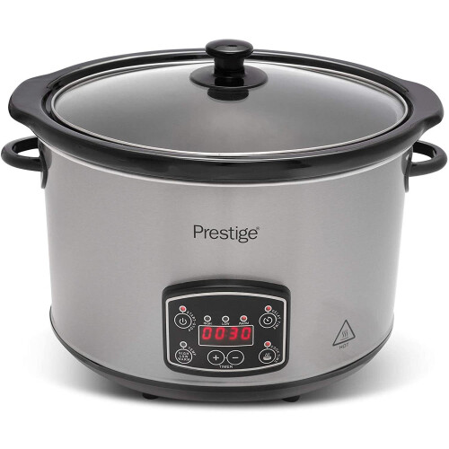 Prestige Digital Slow Cooker 5.5 Litre Easy to Use Programmable