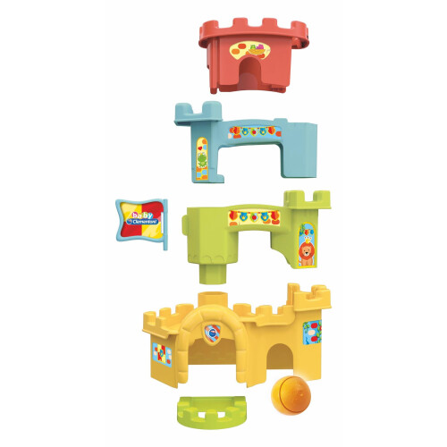 Clementoni Clementoni 17226 Baby Roll and Drop Fun Castle, Multi-Coloured 2