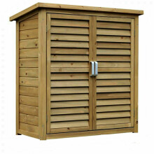 Large Portable Wooden Outdoor Garden Cabinet Shed Shelf Cupboard Storage Tools