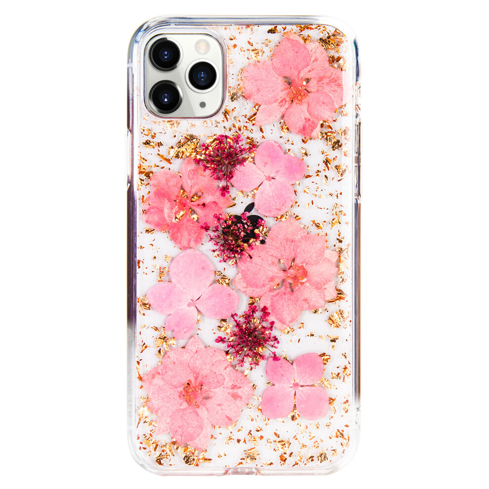 For Iphone 11 Pro Max - Kdoo Flowers Pink Case White 7437135851802