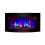 TruFlame Wall Mounted Arched Glass Electric Fire - Logs and Side LEDs 10