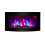 TruFlame Wall Mounted Arched Glass Electric Fire - Logs and Side LEDs 11