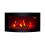 TruFlame Wall Mounted Arched Glass Electric Fire - Logs and Side LEDs 8