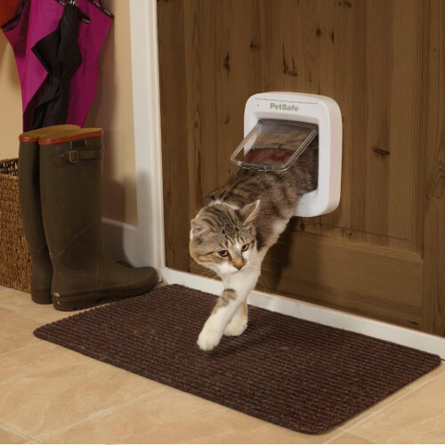PetSafe PetSafe Microchip Cat Flap White Easy Program Kitten Gate Door PPA19-16145 2